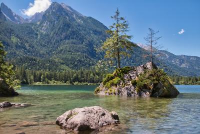 Hintersee Ramsau Berchtesgadener Land BGL Fels