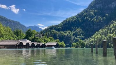 Königssee Berchtesgadener Land Bayern Schifffahrt Hafen