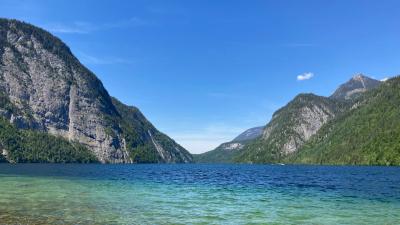 Königssee Berchtesgadener Land Bayern Schifffahrt Ufer