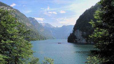 Königssee Berchtesgadener Land Bayern Schifffahrt