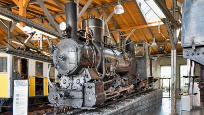Eisenbahnmuseum Lokwelt Freilassing Lokomotiven Ringlokschuppen Zahnradbahn Dampflok